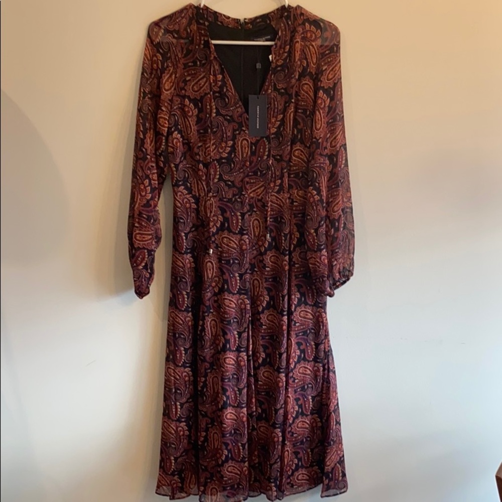 Tommy Hilfiger Paisley Balloon Sleeve Dress